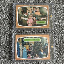 1971 Topps Lot of 2 The Brady Bunch Christmas Celebration TV Cards #25 #74 1969 picture
