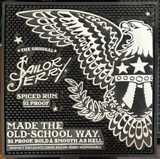 Sailor Jerry Spiced Rum Rubber Bar Spill Mat 14.75