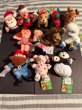 NWT 1998 CVS 12 Rudolph The Red Nosed Reindeer Island Of Misfit Toys Plush Set picture