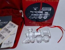 1999 WATERFORD Memories Ornament Collection TRAIN 8th Edition CRYSTAL GLASS H70 picture