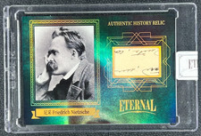 Friedrich Nietzsche Portrait Card 2024 Eternal #/D 4/5 Cut Letter Relic Patch picture