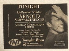 Hollywood Salutes Arnold Schwarzenegger Vintage Print Ad TV Advert TPA23 picture