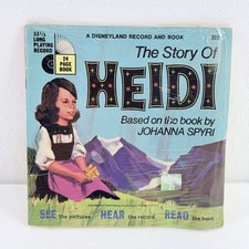 Vintage 1968 Disneyland The Story of Heidi Read-Along 24 Page Book New Sealed picture