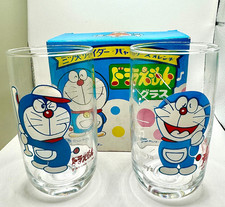 Vintage Japan Doraemon Anime Glasses 80s Limited 2 in a Box Showa Manga Retro picture