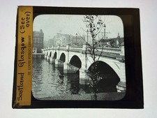 Antique Magic Lantern Slide View of the Glasgow / Jamaica Bridge Scotland picture