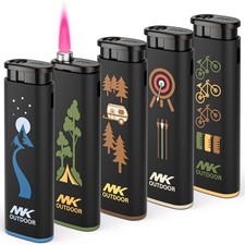 MK Alpine Set Refillable Windproof Butane Lighter for Camping,BBQ (Outdoors-5PC) picture