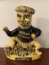 1971 Ezra Brooks Wichita State Wheat Shocker Whiskey Decanter picture