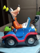 VTG Walt Disney Goofy Piggy Bank Driving a Car Coin With Stopper Collectible Toy picture