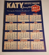 January 1954 Katy Employees Magazine  Missouri Kansas Texas Railroad Vintage picture