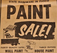 Vintage Advertisement, PASCO, WA, 1962, STATE HARDWARE, 