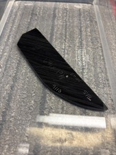 Obsidian Practice Preform Flint Knapping Blank 6 3/4 X 1 3/4 Thickness 5/16 picture