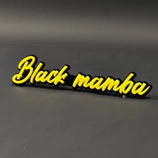 1PC Black mamba 3D Acrylic Badge - Car Truck Emblem Fender Sticker picture