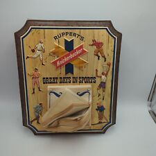 Vtg Ruppert Knickerbocker Beer Bar Advertising Wall Sign Great Days in Sports picture