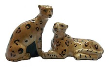 Leopard 23178 Exotic Jungle 3D Ceramic Salt & Pepper Shaker Set Tre Sorelle  picture