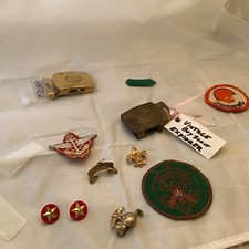 Boy Scout BSA Lot Of Vintage and BSA Explorer Patches Pins   GG picture