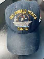 USS Ronald Reagan CVN 76 Hat Navy Ship Cowboy Made USA Baseball Adjustable Cap picture