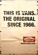 VANS #1 RARE THE ORIGINAL SINCE 1966 PROMOTIONAL POSTER 2011 VANS OFF THE WALL picture
