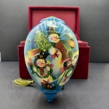 Ne'Qwa Art Lantern's Glow Snowman Ornament Stewart Sherwood SN-SS-53 Box picture