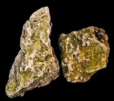 Natural Raw Green Mineral Specimen Set (2 Pcs) Rough Rock Crystal Collection picture
