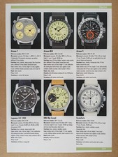 Glycine Watches specs prices photos 2006 catalog page picture