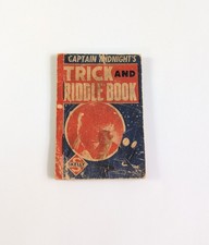 Vintage 1939 Captain Midnight's Miniature Trick And Riddle Book Magic Skelly Oil picture