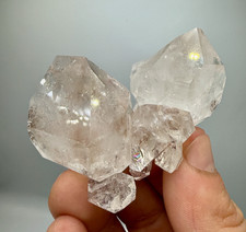 Herkimer Diamond Cluster w/ Light Smoky Phantoms, Rainbows, Druzy Matrix picture