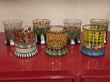 Mackenzie-Childs Circus Tumblers, Set Of 7, Discontinued picture