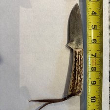 Custom Made Bone Handled Fixed Blade in Sheath picture