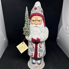 Ino Schaller Santa Bayern Paper Mache Germany Signed Candy Container RARE 12” picture
