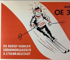 Austria 1970 QSL Card Snow Ski Dr. Rudolf Hubalek A-2700 Wiener Neustadt picture
