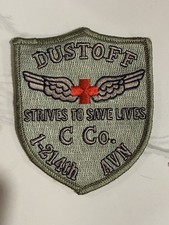 VTG US Army C Co, 1st Battalion, 214th Aviation Regiment MEDEVAC “DUSTOFF” Patch picture