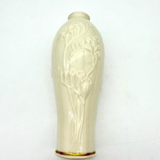 VTG Lenox Masterpiece Ivory Embossed Floral Bud Vase 7.25