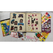 Vintage 80s Sticker Album Collection Michael Jackson Star Wars Mr T G.I. Joe Lot picture