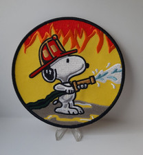 Snoopy Fireman Fire Department Coat Patch 5.5