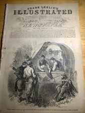 1862 FRANK LESLIE’S CIVIL WAR NEWSPAPER ~ GREAT CIVIL WAR ERA CONTENT 🇺🇸 picture