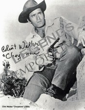 CHEYENNE - Clint Walker Autographed  8