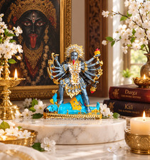 Brass Kali Maa Murti Goddess Maha Kali Figurine Statue Sculpture Idol picture