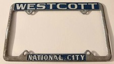 Vintage Westcott Mazda Dealership License Plate Frame National City California picture