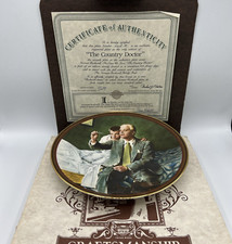NEW 1990 Knowles “The Country Doctor” Norman Rockwell Collector Plate COA picture
