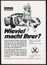 1970 Porsche 910 race car photo Valvoline German vintage print ad picture