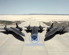 LOCKHEED SR-71 BLACKBIRD TRIO NASA EDWARDS CALIFORNIA 8X10 PHOTO picture