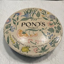 Vintage 1940s Pond's Dreamflower Face Powder Box Shade 