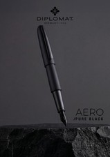 Diplomat Aero Pure Black Special Edition Fountain Pen Nibs Variation Germany picture