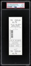 2001 World Trade Center Observation Deck FULL Ticket PSA 8 (MK) NM-MT picture