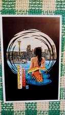 BEAUTIFUL POST CARD STATE FERRY SPACE NEEDLE SEATTLE WASHINGTON picture