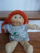 1982 CPK Cabbage Patch Kid Girl w/ RED HAIR GREEN EYES & DIMPLES Signed Coleco picture
