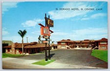 Vintage California Postcard EL CENTRO el Dorado Motel 1950s picture