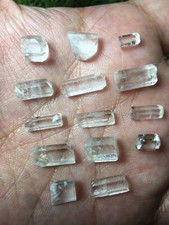 37 carats AMAZING NATURAL SMALL AQUAMARINE CRYSTALS LOT FROM PAKISTAN (z78) picture