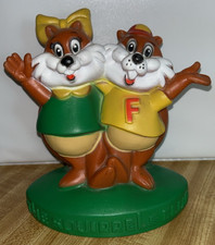 VTG Vinyl / Plastic The Squirrel Club Coin Bank MCM Fletcher National Bank, IN picture