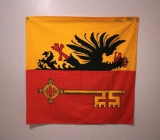 Vintage Geneva Republic and Canton Switzerland Flag 1815 Dated 1985 Wall Banner picture